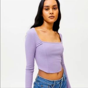 Urban Outfitters purple square neckline